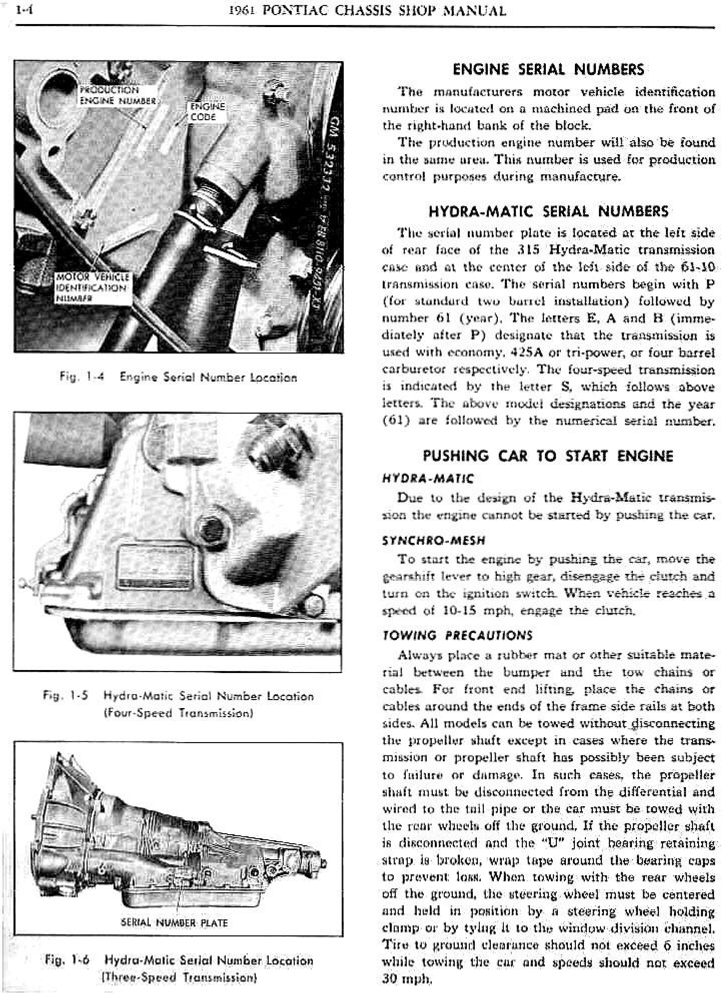 1961 Pontiac Shop Manual- Gen Information Page 5 of 7